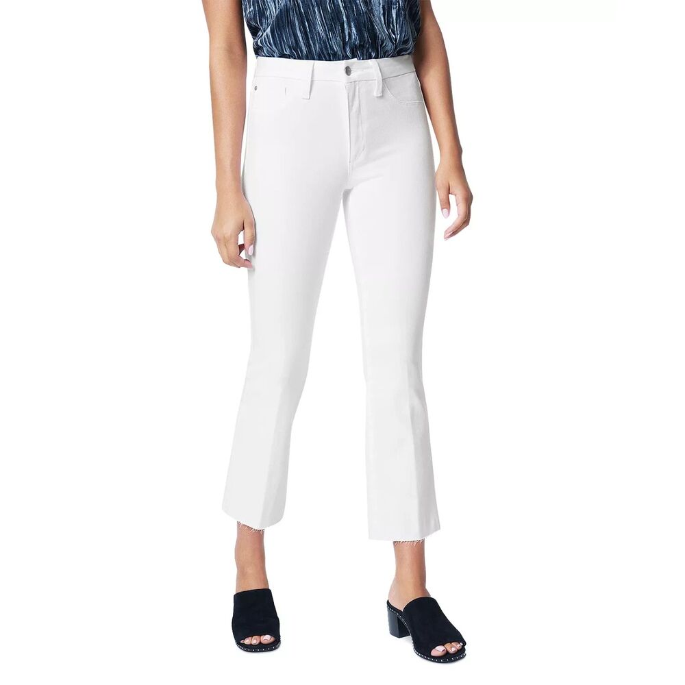 JOE'S JEANS Flawless Hi (Rise) Honey Curvy Cropped Bootcut White Jeans Size 32